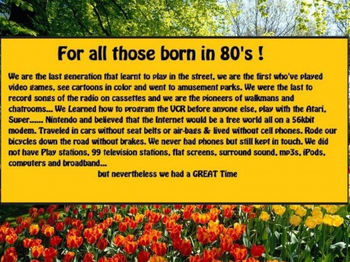 who born in 80's